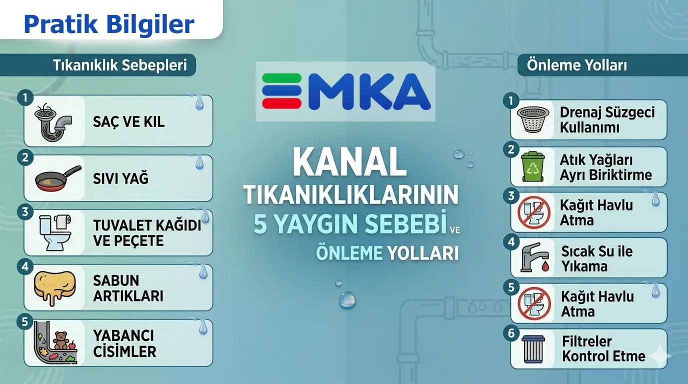 Kanal Tıkanıklığının 5 Yaygın Sebebi ve Önleme Yolları