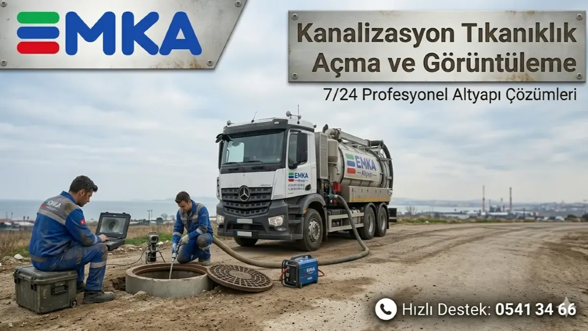 Kanalizasyon Tıkanıklık Açma Kombine ve Görüntüleme