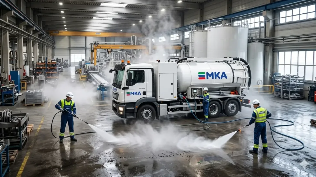 Endüstriyel Yüksek Basınçlı Hidro-Jet Yüzey ve Kanal Temizliği